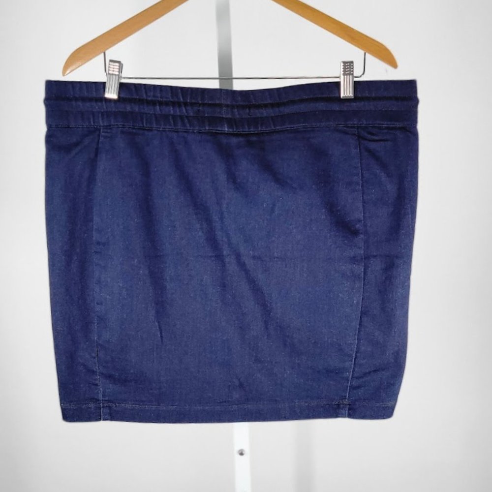 LIVERPOOL Indigo pull on skort Sz 1X NEW - Picture 5 of 8